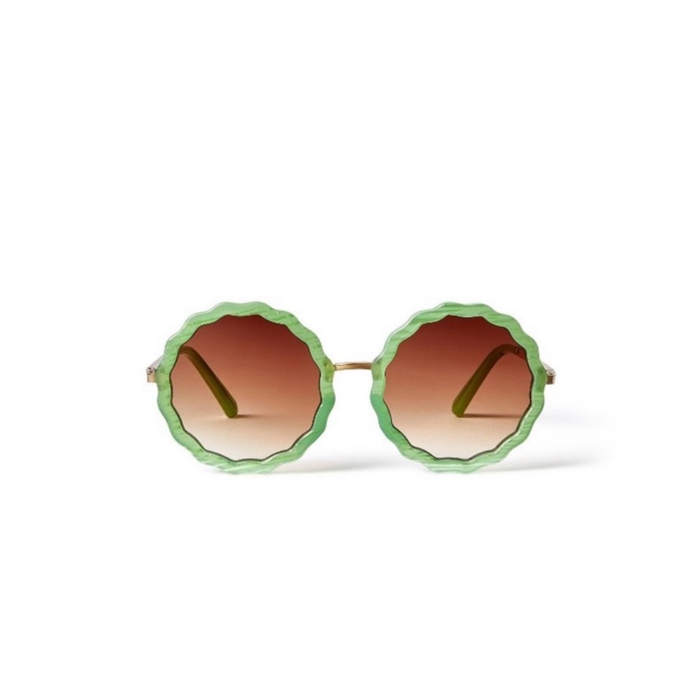 ☀️ NWT Agua Bendita x Target Limited Edition Round Green Sunglasses
